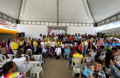 Prefeitura de Novo Lino promove evento alusivo a Semana do Bebê; Agosto Lilás, Primeira Infância e Agosto Dourado