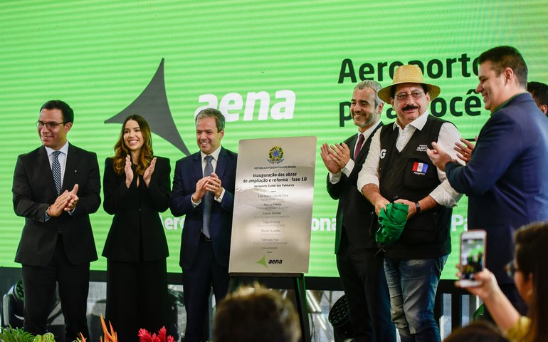 Prefeito Gilberto prestigia cerimônia de inauguração da ampliação do Aeroporto Internacional Zumbi dos Palmares
