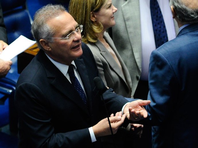 Renan pede que presidente do Senado receba centrais sindicais