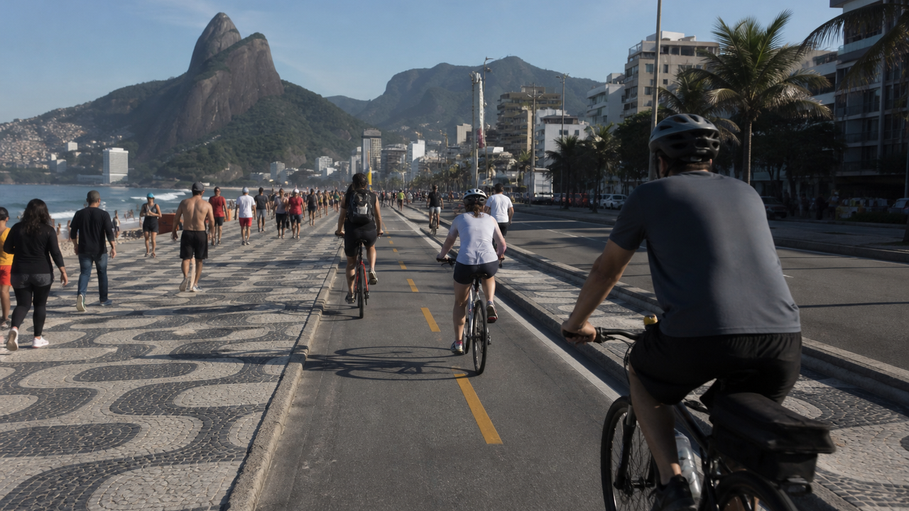 Saiba como funcionará a ciclofaixa de lazer na orla da Zona Sul do Rio