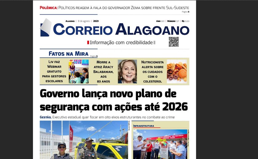 Governo lança novo plano de segurança com ações até 2026