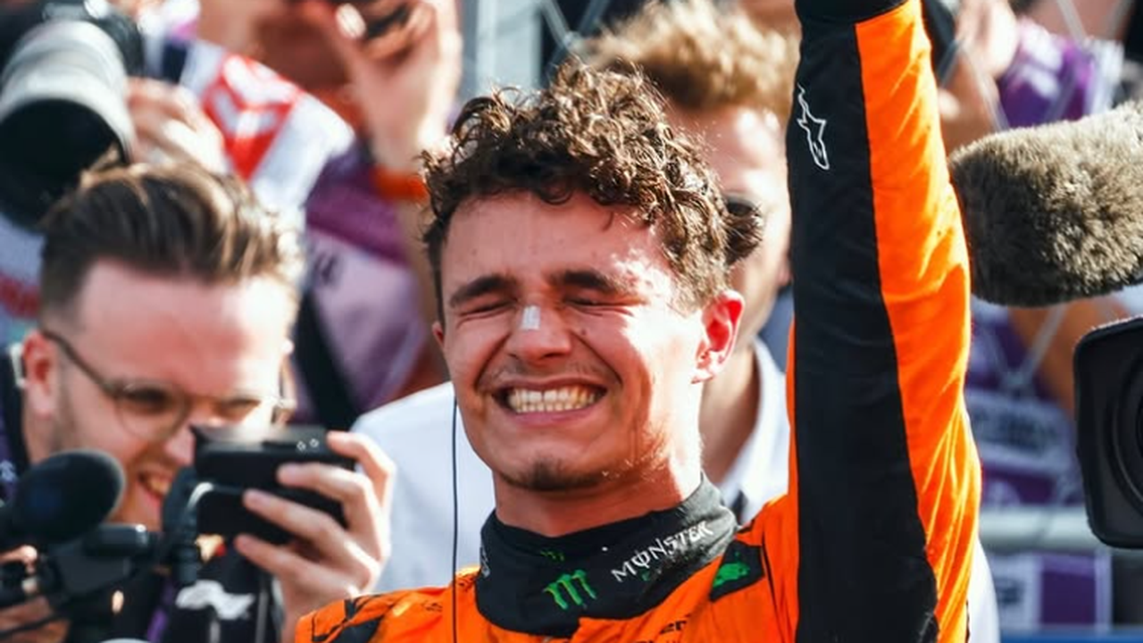 Lando Norris larga na frente em Interlagos; Bortoleto, que bateu mais cedo, será o último
