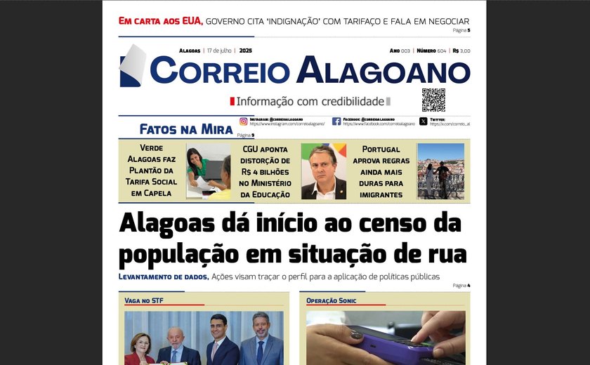 Alagoas dá início ao censo da população em situação de rua