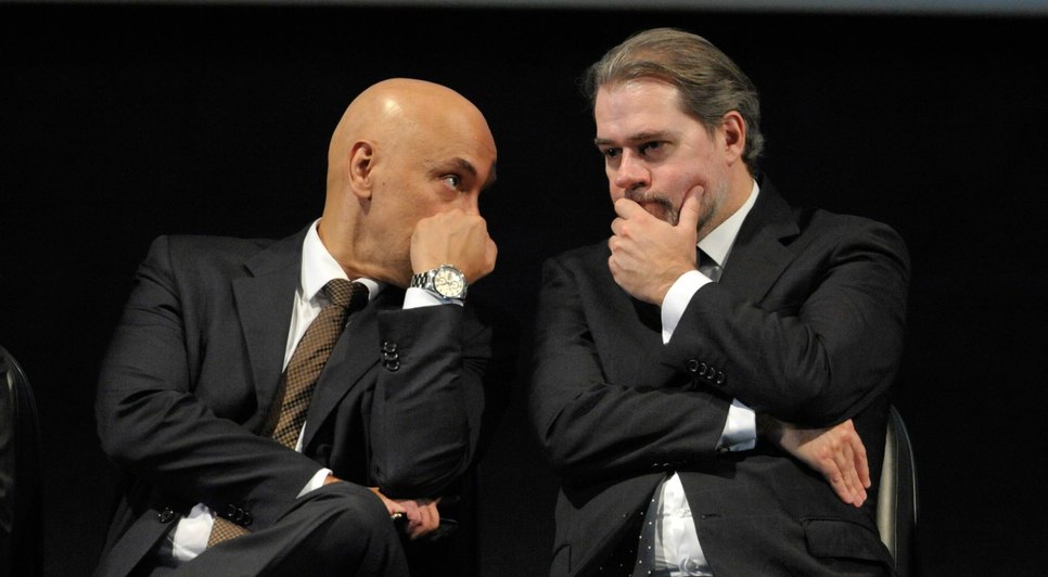 Alexandre de Moraes e Dias Toffoli, ministros do STF
