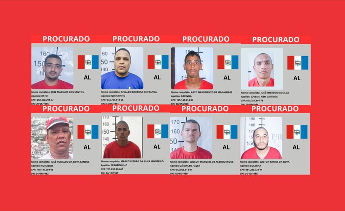 Lista de alagoanos procurados