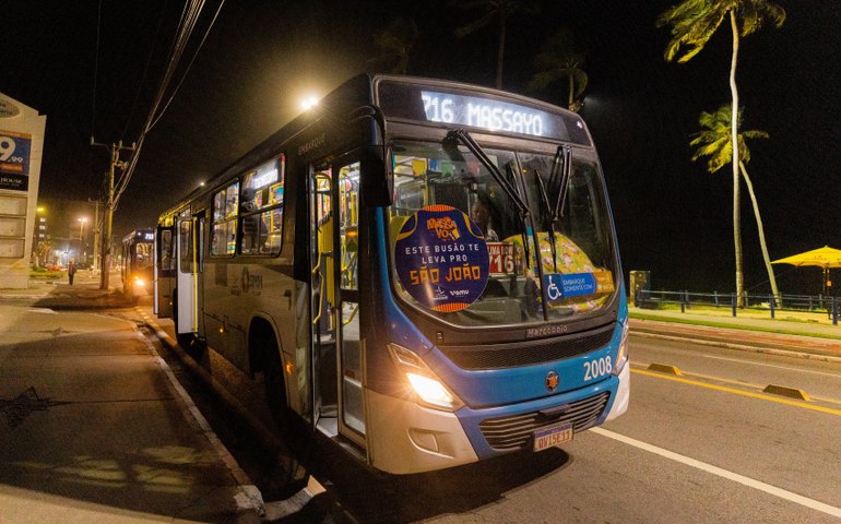 São João de Maceió terá ônibus grátis para cinco polos