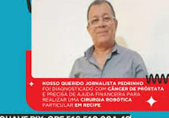 Jornalista alagoano busca apoio financeiro para recuperação de cirurgia