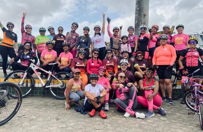 Manhã Rosa ilumina Palmeira com Pedal de Conscientização sobre o Câncer de Mama