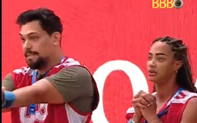 'BBB 25': Aline e Vinícius vencem Prova do Anjo