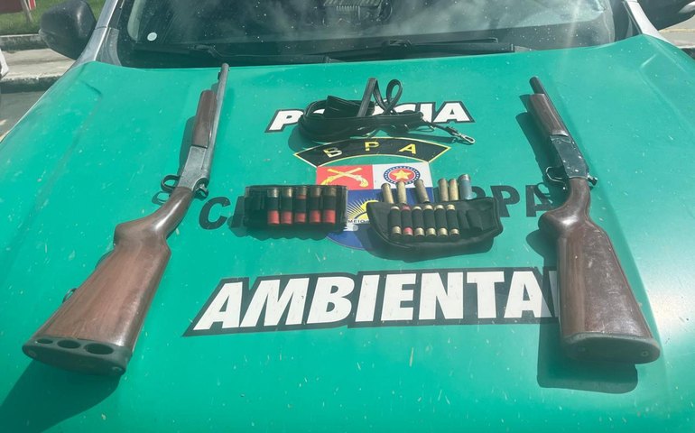 PM-AL apreende 11 armas de fogo e resgata mais de 400 aves silvestres em operação