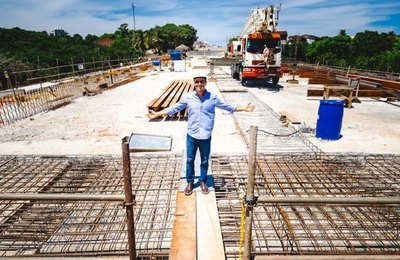 JHC vistoria obras da Linha Verde e do Mercado do Benedito Bentes