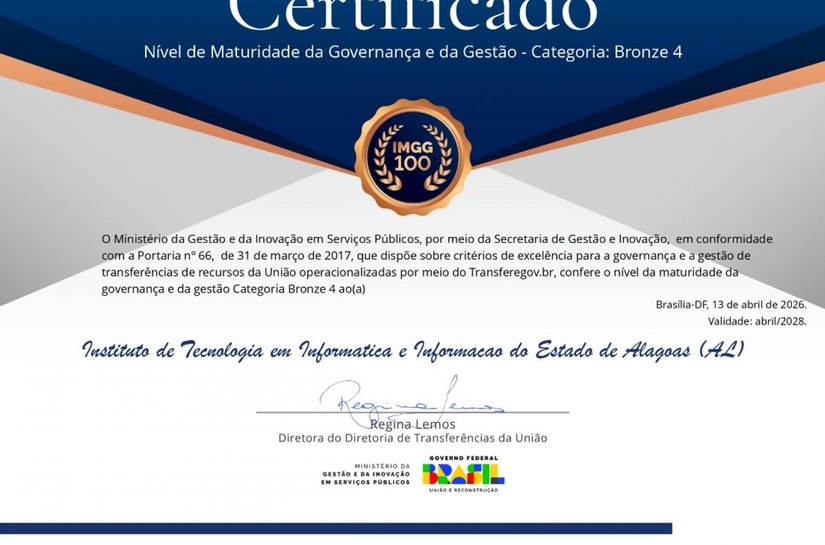 Itec alcança nível máximo da categoria Bronze em avaliação nacional de governança e gestão