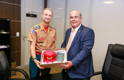 Presidente do TJAL discute parceria com comandante do Corpo de Bombeiros