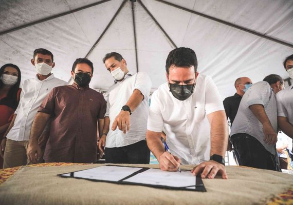 Renan Filho autoriza obras do Minha Cidade Linda em Olho d’Água das Flores e Olivença