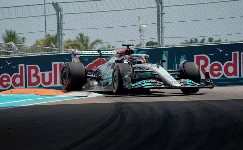 Mercedes mostra evolução e Russell lidera 2º treino livre da F-1 em Miami