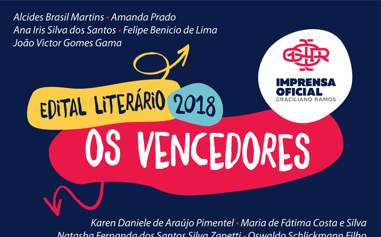 Imprensa Oficial Graciliano Ramos divulga nomes dos vencedores do Edital Para Publicação de Obras Literárias 2018
