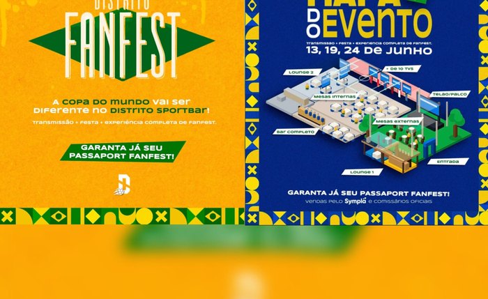 1° Distrito Fanfest promove animação e estrutura diferenciada para os jogos do Brasil na Copa