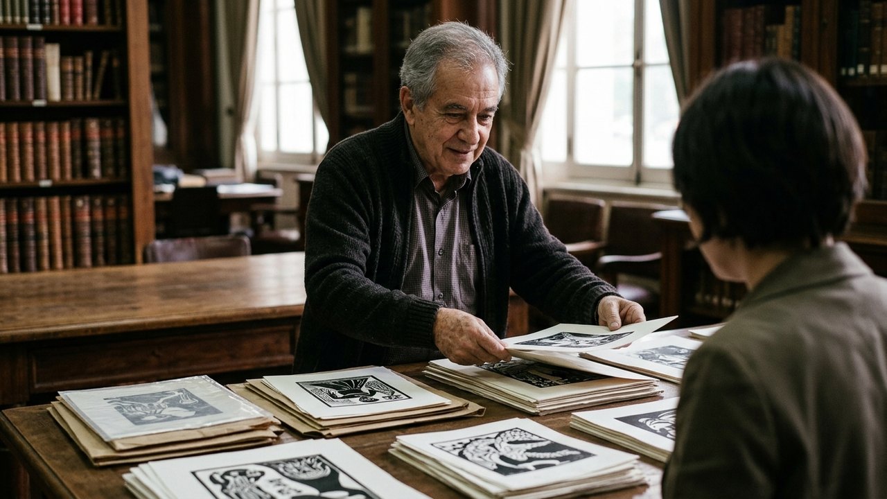 Artista Rubem Grilo doa 400 xilogravuras à Biblioteca Nacional