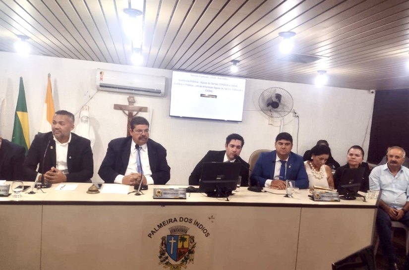 Palmeira: MPAL participa de audiência pública na Câmara de Vereadores para discutir abastecimento de água e saneamento básico