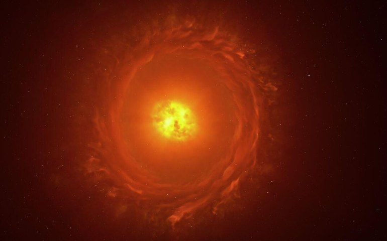 Mudanças em uma das maiores estrelas conhecidas podem sinalizar sua destruição (IMAGENS)