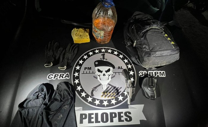 Parte de ilícitos apreendidos ao longo da semana, pela Polícia Militar