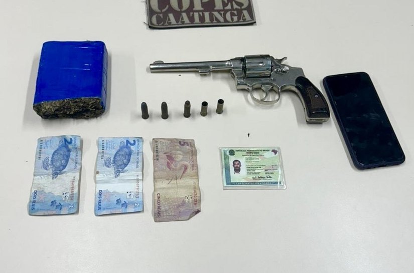 Polícia Militar apreende armas de fogo e drogas em ações nas regiões Sul e Sertão