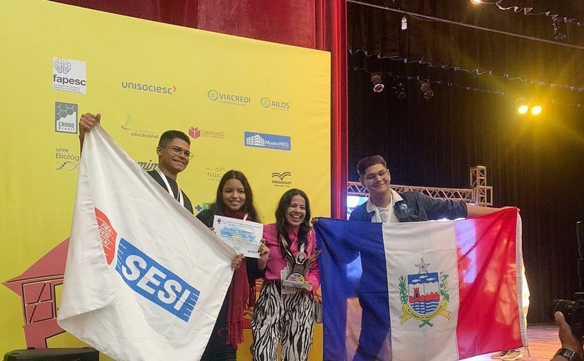 Equipes do Sesi/AL conquistam 1º lugar na Feira Brasileira de Iniciação Científica