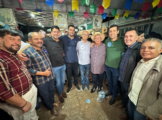 Pré-candidato a prefeito de Monteirópolis, participa da tradicional Festa de São João do Povo