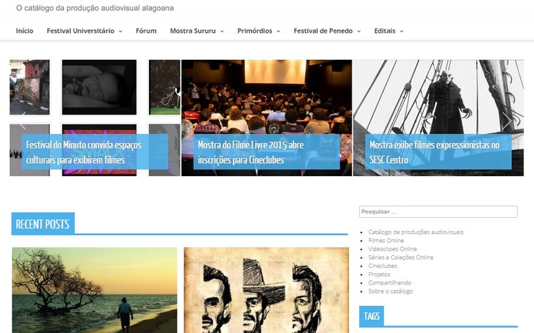 Produção audiovisual alagoana ganha catálogo digital