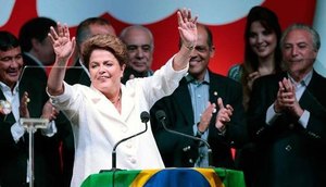 Dilma após discurso da vitória / Foto: Ueslei Marcelino | Agência Reuters