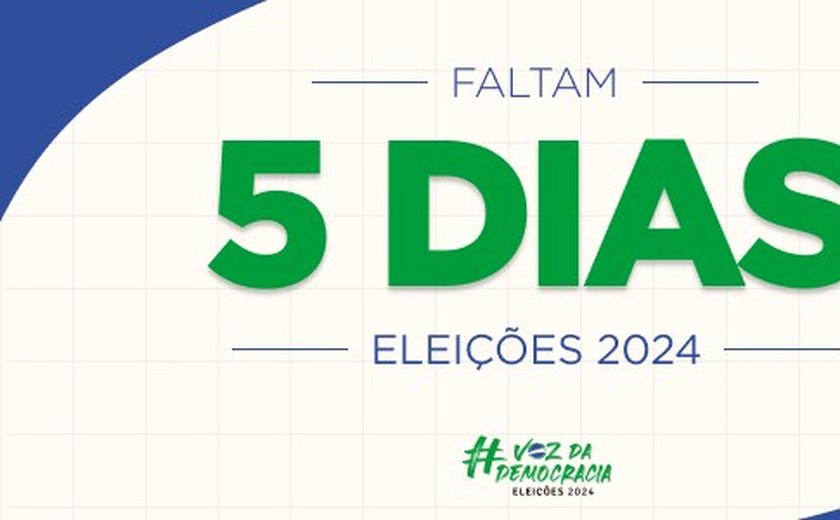 Faltam 05 dias: a partir de hoje (1º), eleitor  só pode ser preso em algumas situações