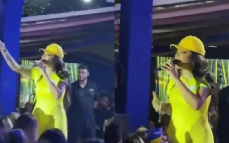 Ludmilla interrompe show após ser atingida por briga na plateia