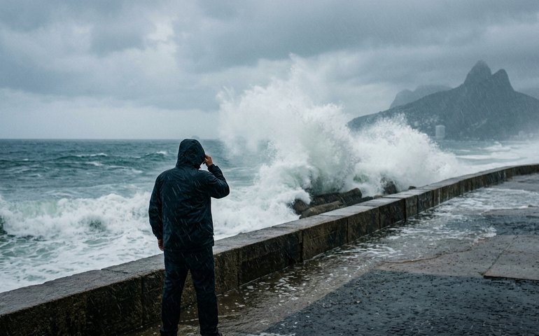 Rio tem alerta de ressaca a partir desta quinta-feira; tempo segue instável e há previsão de chuva