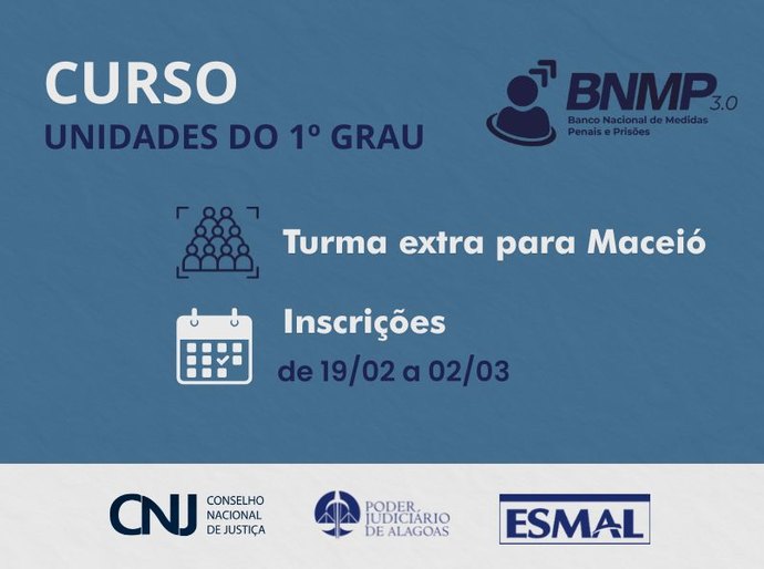 BNMP 3.0 para iniciantes: Esmal oferece turma extra do treinamento para Maceió