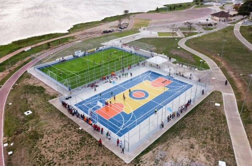 Lago da Perucaba recebe projeto de requalificação e ganha quatro modernas quadras poliesportivas
