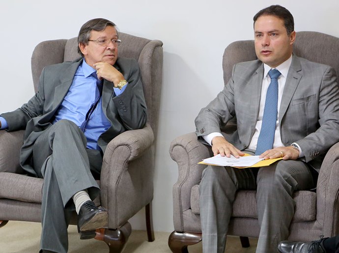 Presidente João Luiz discute orçamento do TJ com governador Renan Filho