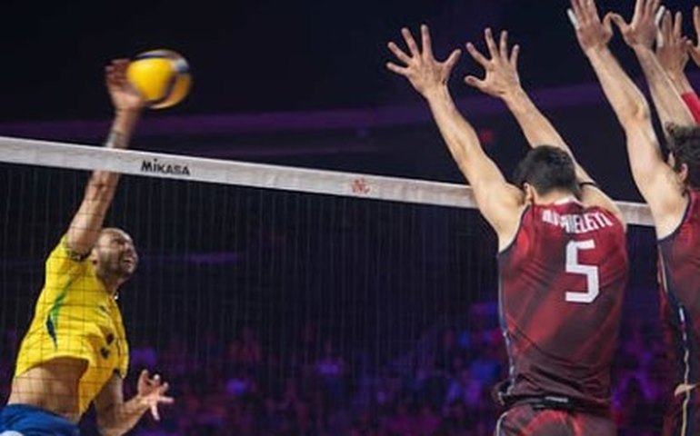 Seleção masculina derrota a Itália na Liga das Nações de vôlei com 31 pontos de Alan