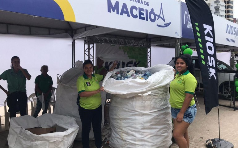 Parceria entre Prefeitura de Maceió e evento esportivo coleta mais de 900 quilos de recicláveis