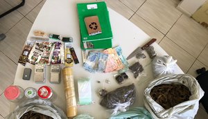 Apreensão de haxixe e maconha / Foto: SSP/SE