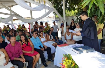 Itinerante celebra união de 107 casais em Coruripe