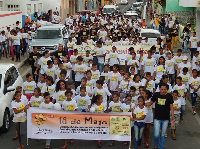 Anadia realiza caminhada de combate ao abuso e exploração sexual contra crianças e adolescentes