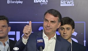 Flávio Bolsonaro. / Foto: Renato Pizzutto/Band.