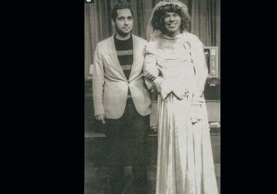 Silvio Santos aparece vestido de noiva em foto inédita