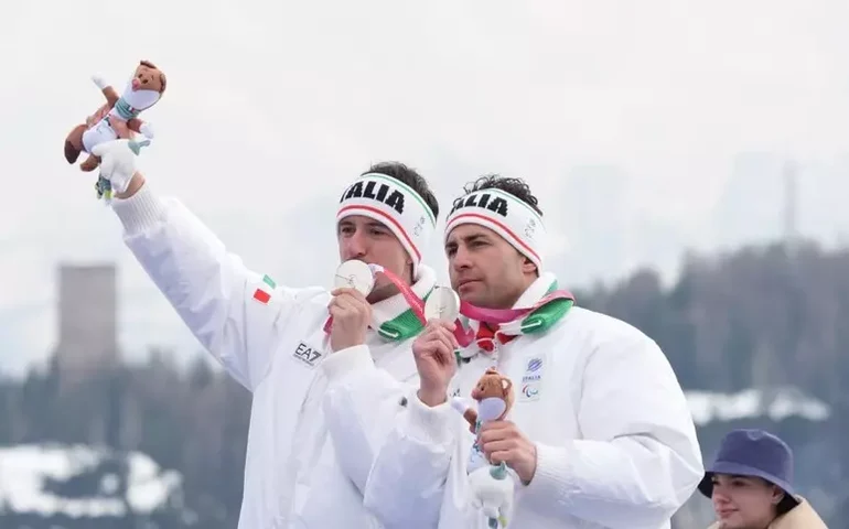 Itália fatura prata no Super-G com Bertagnolli nas Paralimpíadas