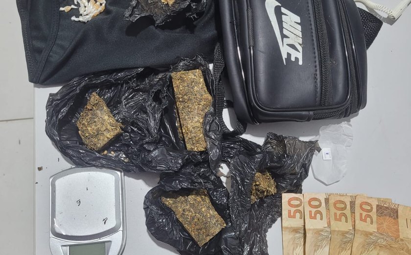 Dois homens são presos e dois adolescentes apreendidos por tráfico de drogas em Passo do Camaragibe