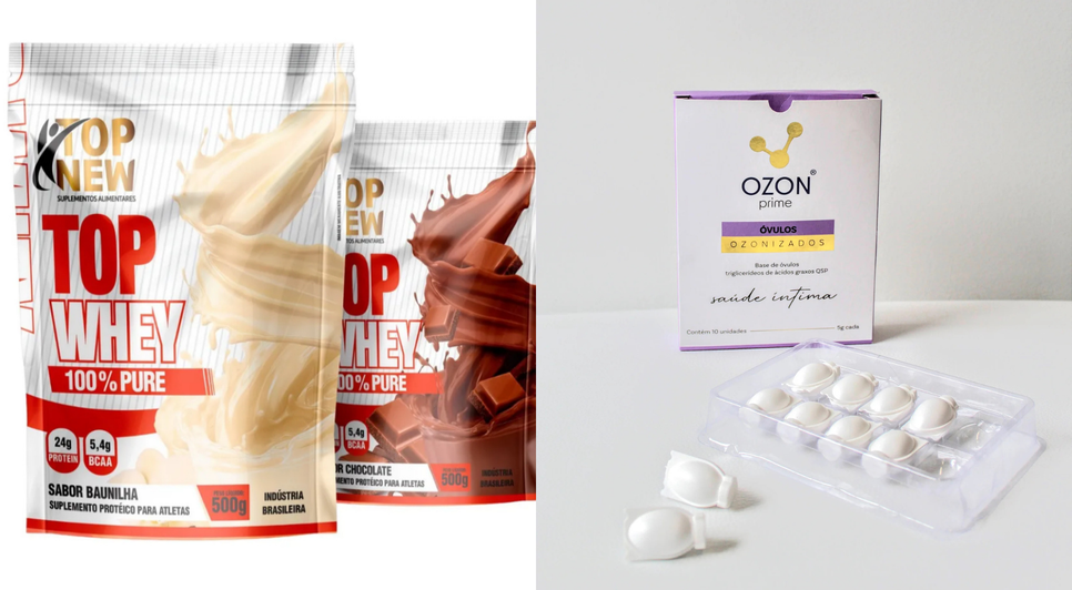 Produtos Top Whey e Óvulos Ozonizados Ozon Prime são proibidos por promessas terapêuticas