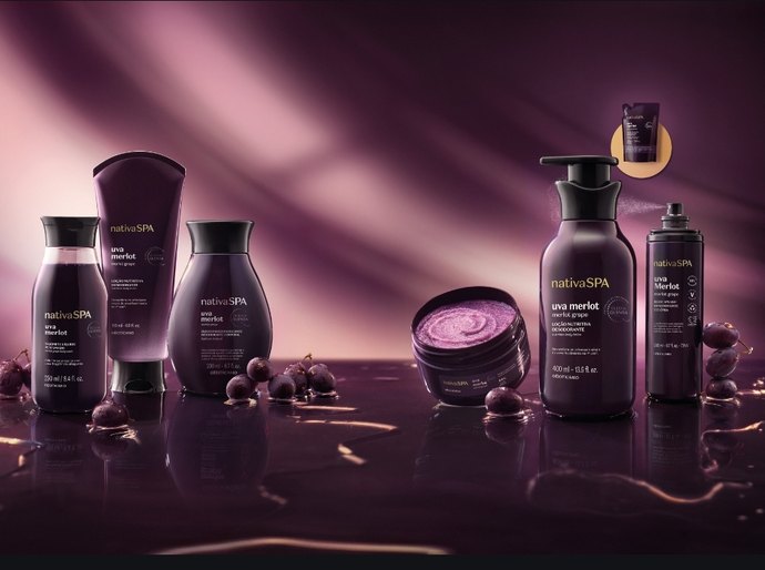 O Boticário apresenta Nativa SPA Uva Merlot, nova linha de cuidados corporais