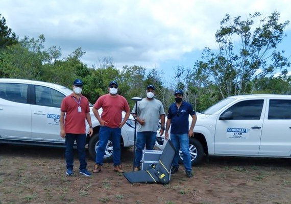 Codevasf moderniza mapeamento de projetos de irrigação em Alagoas com uso de drone