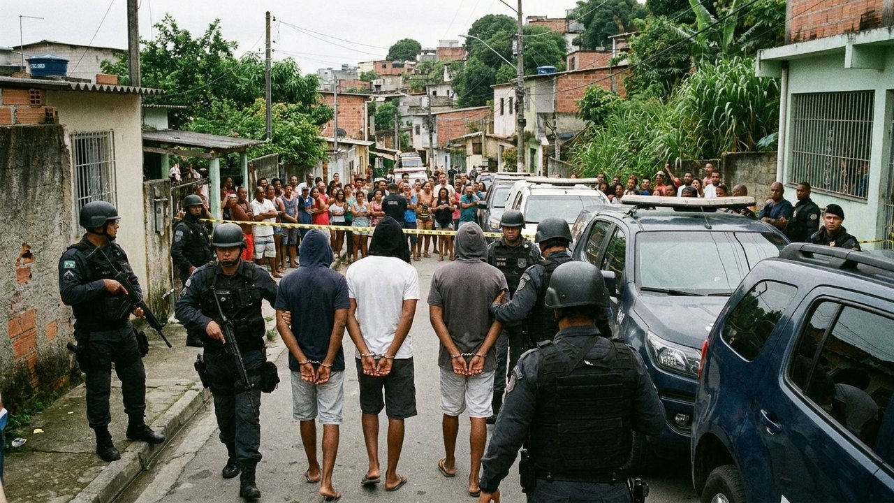 Quatro traficantes são presos durante operação em Cantagalo, na Região Serrana
