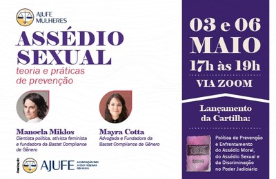 Curso 'Assédio Sexual: teoria e práticas de prevenção' está com inscrições abertas